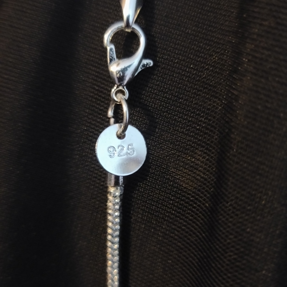 Men solid rope silver necklace - Picture 6 of 7